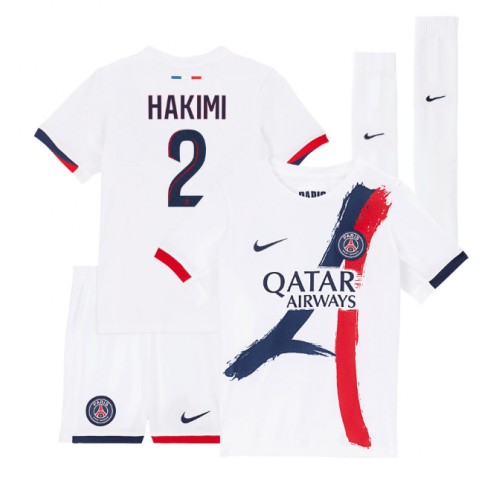 Paris Saint-Germain Achraf Hakimi #2 Gostujuci Dres za djecu 2024-25 Kratak Rukav (+ Kratke hlače)